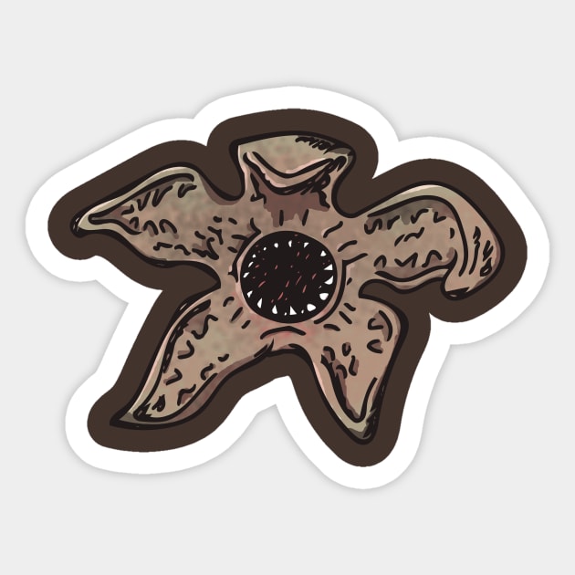 Stranger Things Demogorgon Monster Sticker by escoffie